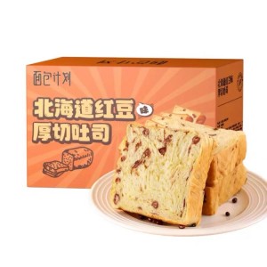 面包计划 北海道红豆厚切吐司 5枚装400g （10盒/箱）到期日24.7.13