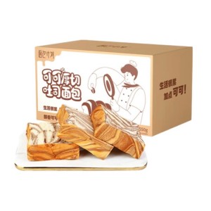  面包计划厚切牛乳吐司 可可味550g （12盒/箱）到期日24.7.15