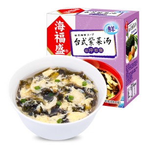  海福盛 台式紫菜汤8gx5包（12盒/箱）到期日25.2.17