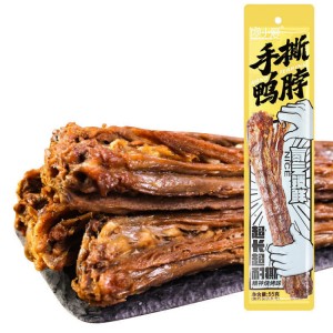 馋小爱鸭脖 精神烧烤味 55g（60根/箱）到期日25.3.27