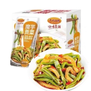 中洲渔馆 魔芋贡菜 蒜香味 15g*20（5盒）到期日24.12.5