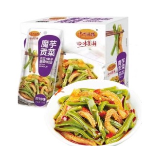 中洲渔馆 魔芋贡菜 酸辣味 15g*20（5盒）到期日24.12.6